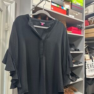 Vince Camuto Flutter Sleeve Blouse